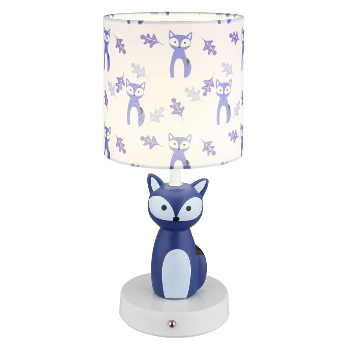 Lámparas Globo Lighting Foxy Lámparas de mesa LED Azul, Blanca, 1 luz