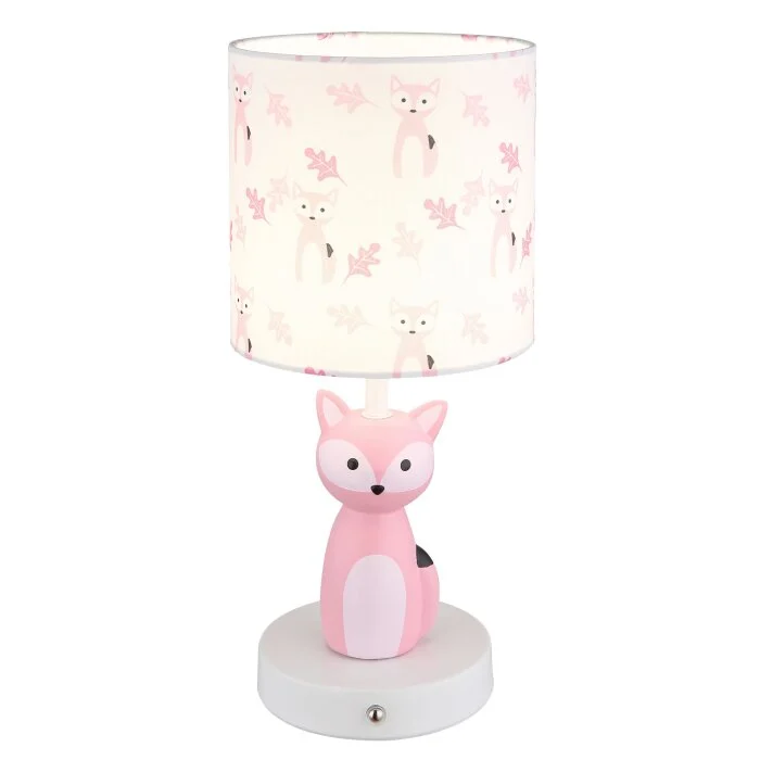Lámparas Globo Lighting Foxy Lámparas de mesa LED Rosa, Blanca, 1 luz