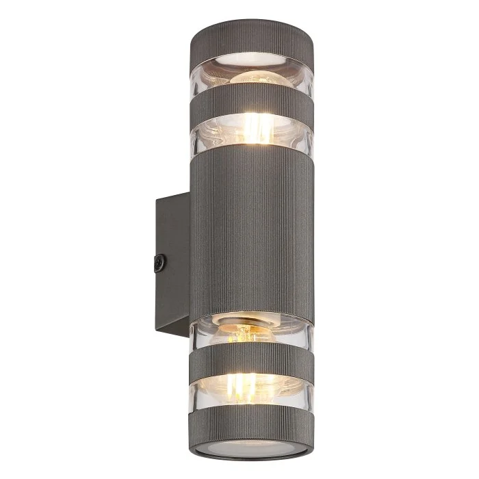 Lámparas Globo Lighting Hayes Apliques Antracita, 2 luces