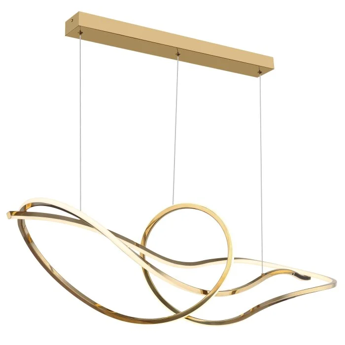 Lámparas Globo Lighting Iduna Lámparas suspendidas LED dorado, 1 luz, Mando a distancia