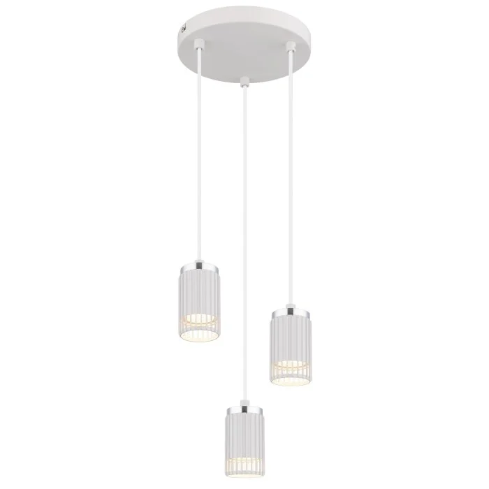 Lámparas Globo Lighting Korben Lámparas suspendidas Blanca, 3 luces