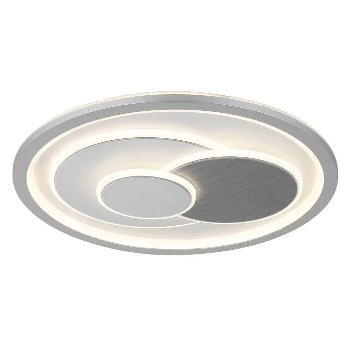Lámparas Globo Lighting Ruiz Plafones LED Plata, Blanca, 1 luz