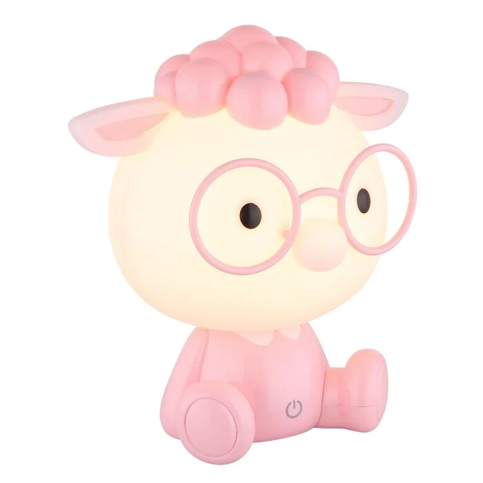 Lámparas Globo Lighting Sheepy Lámparas de mesa LED Rosa, Blanca, 1 luz