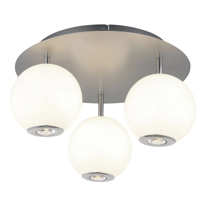Lámparas Globo Lighting Simmons Plafones LED Gris, 1 luz