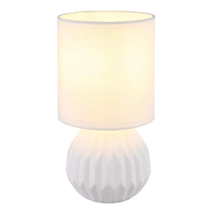 Lámparas Globo Lighting Sylas Lámparas de mesa Blanca, 1 luz