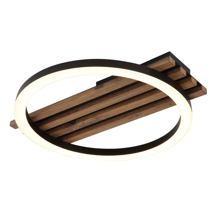 Lámparas Globo Lighting Tisha Plafones LED Crudo, Negro, 1 luz