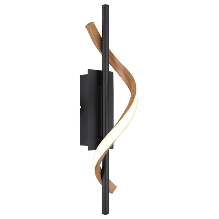 Lámparas Globo Lighting Watkins Apliques LED Negro, 1 luz