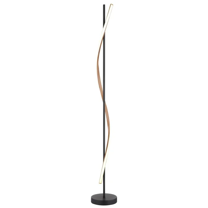 Lámparas Globo Lighting Watkins Lámpara de pie LED Negro, 1 luz