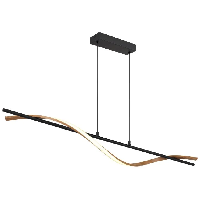 Lámparas Globo Lighting Watkins Lámparas suspendidas LED Negro, 1 luz