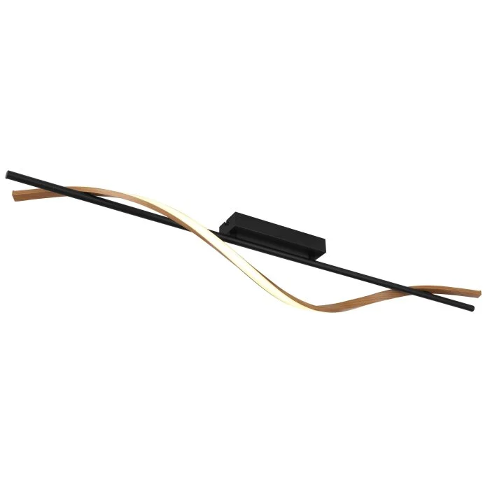 Lámparas Globo Lighting Watkins Plafones LED Negro, 1 luz