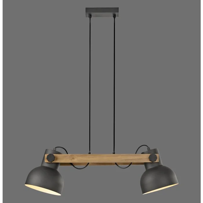 Lámparas Leuchten Direkt 2.0 Lámparas colgantes LED Marrón, Negro, 2 luces