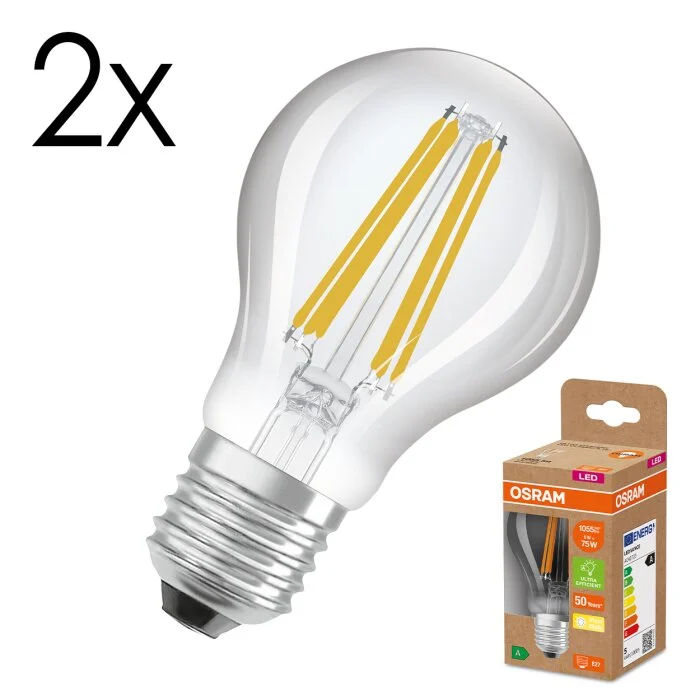Lámparas Osram E27 5 Watt blanco cálido 1055 Lumen