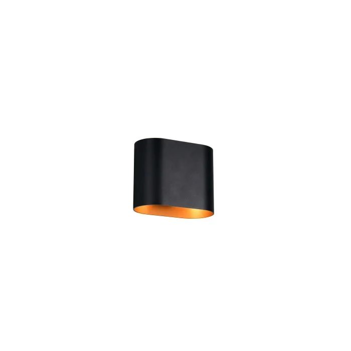 Lámparas Trio Alani Apliques Negro-dorado, 1 luz