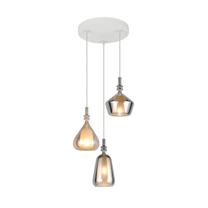 Lámparas Trio Aldea Lámparas colgantes Blanca, 3 luces
