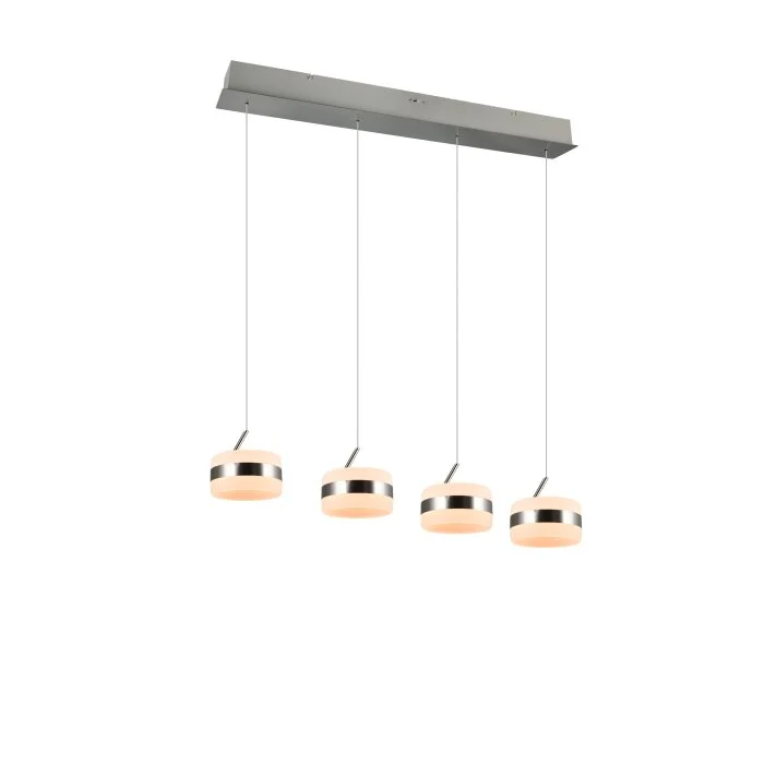 Lámparas Trio Dios Lámparas colgantes LED Níquel-mate, 4 luces