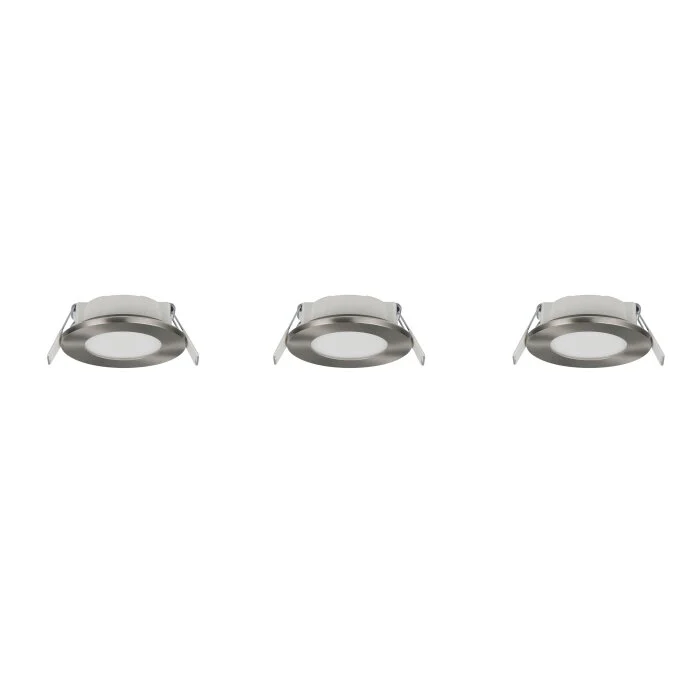 Lámparas Trio Himal Empotrables LED Níquel-mate, 3 luces
