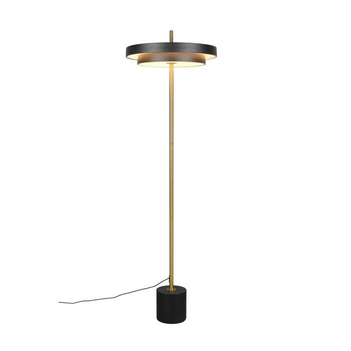 Lámparas Trio KEATON Lámpara de pie LED Negro-dorado, 1 luz