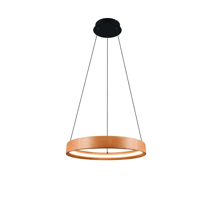Lámparas Trio Lynwood Lámparas colgantes LED Madera clara, 1 luz