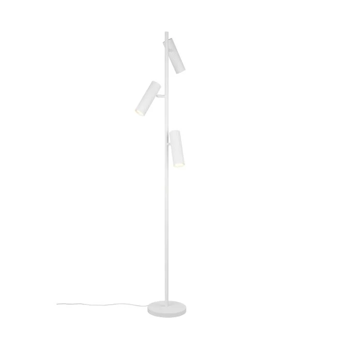 Lámparas Trio Soka Lámpara de pie Blanca, 3 luces