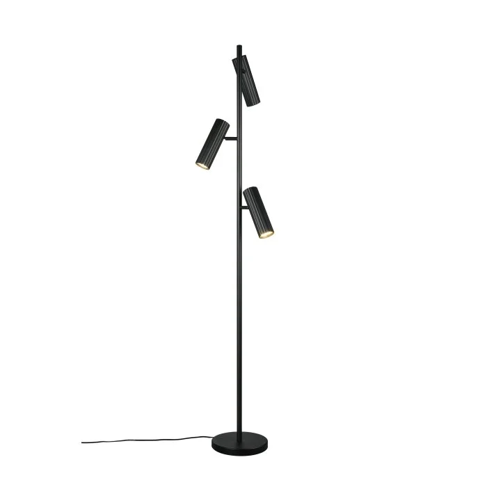 Lámparas Trio Soka Lámpara de pie Negro, 3 luces