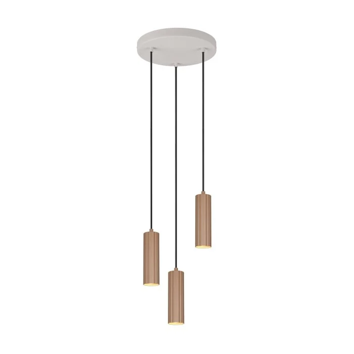 Lámparas Trio Soka Lámparas colgantes Marrón, 3 luces