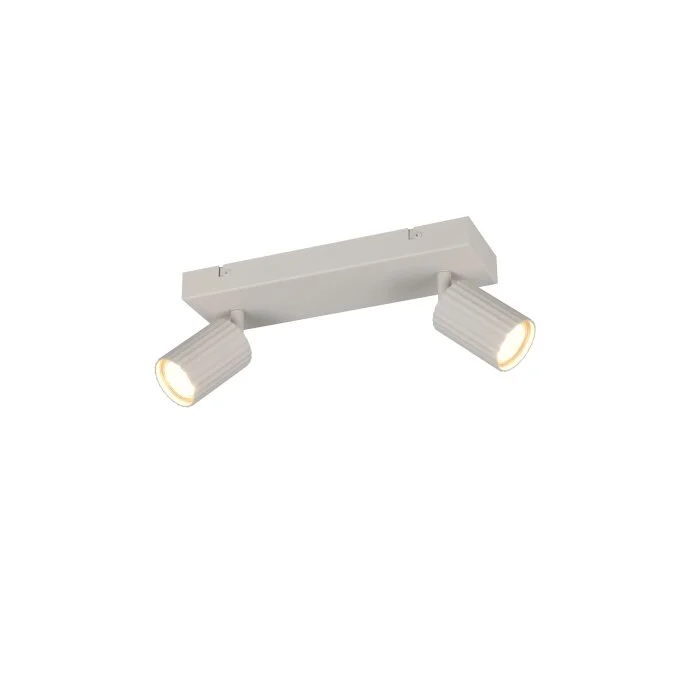 Lámparas Trio Soka Spot techo Gris, 2 luces