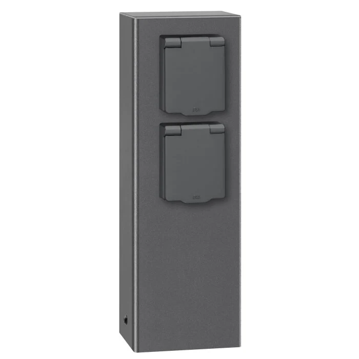 LCD  Columna caja de enchufes Gris