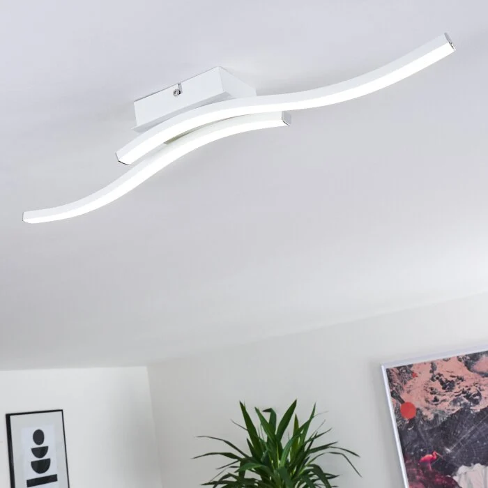 Letala Lámpara de Techo LED Blanca, 2 luces