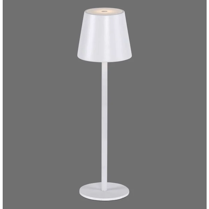 Leuchten-Direkt EURIA Lámpara de mesa LED Blanca, 1 luz
