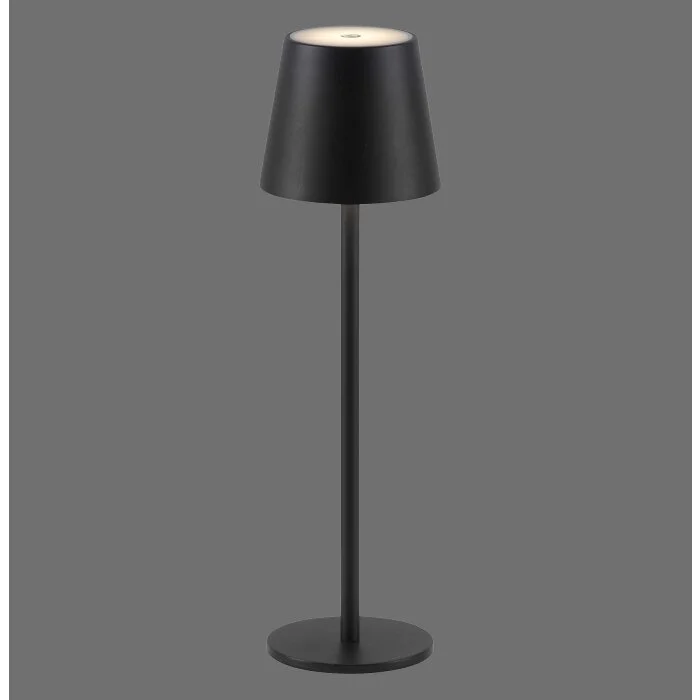 Leuchten-Direkt EURIA Lámpara de mesa LED Negro, 1 luz