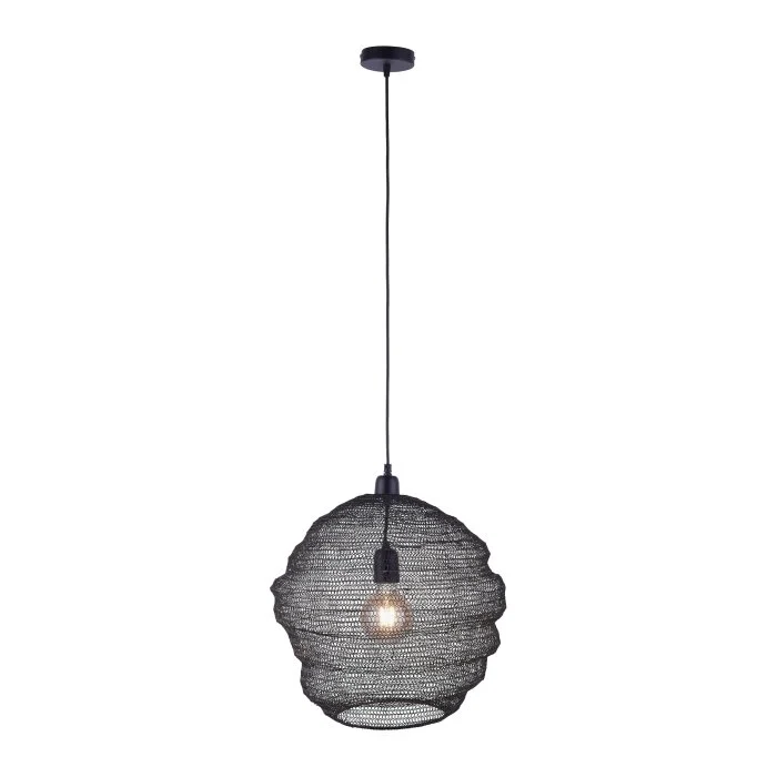Leuchten Direkt KOKON Lámpara Colgante Negro, 1 luz