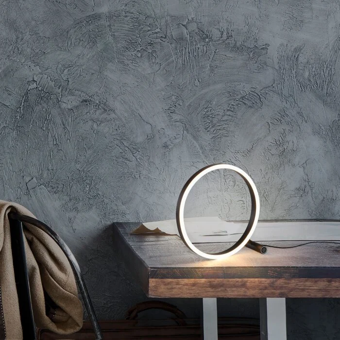 Leuchten-Direkt RITUS Lámpara de mesa LED Antracita, 1 luz