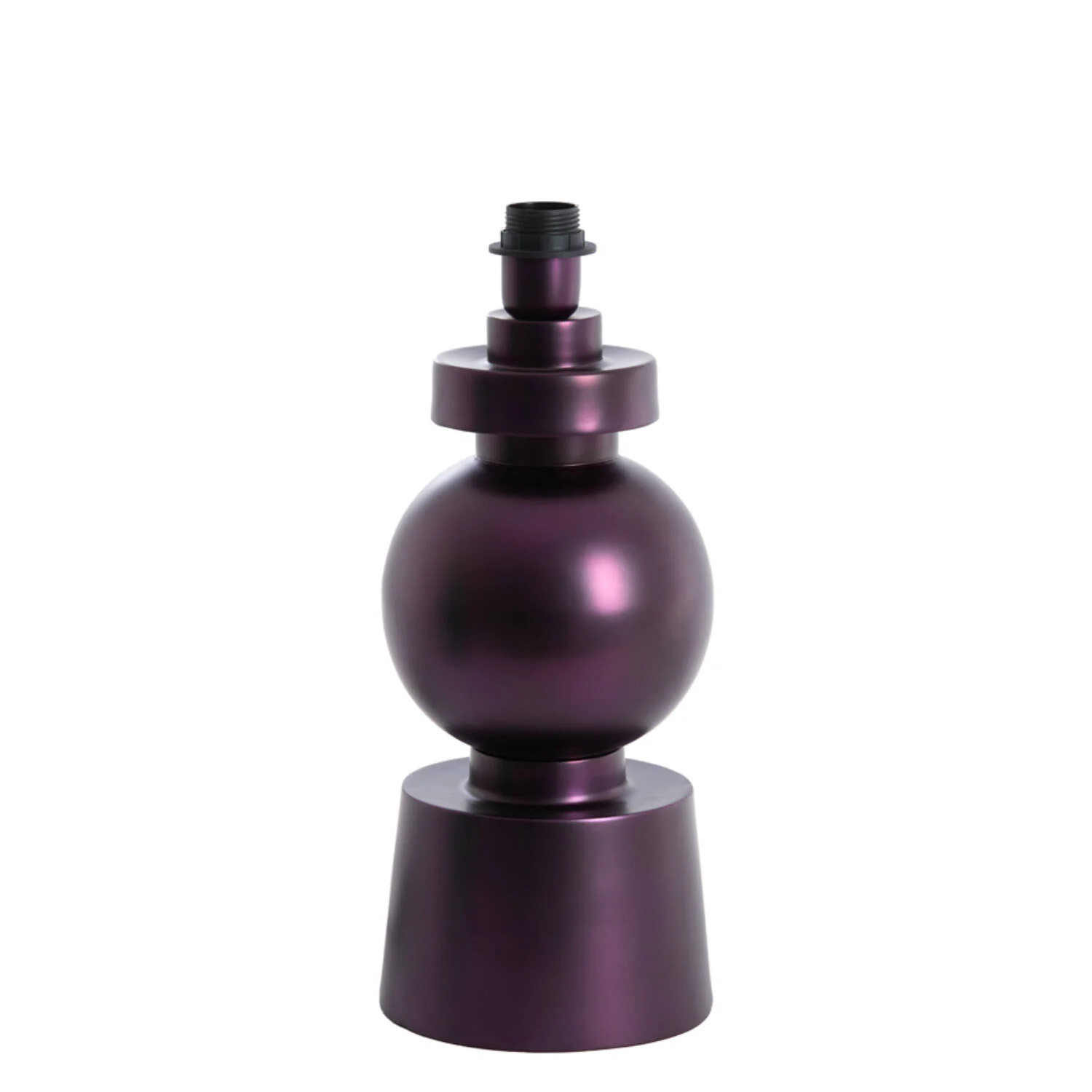 Lámpara de mesa metálica lila mate con aire artístico Light & Living Bodiosa