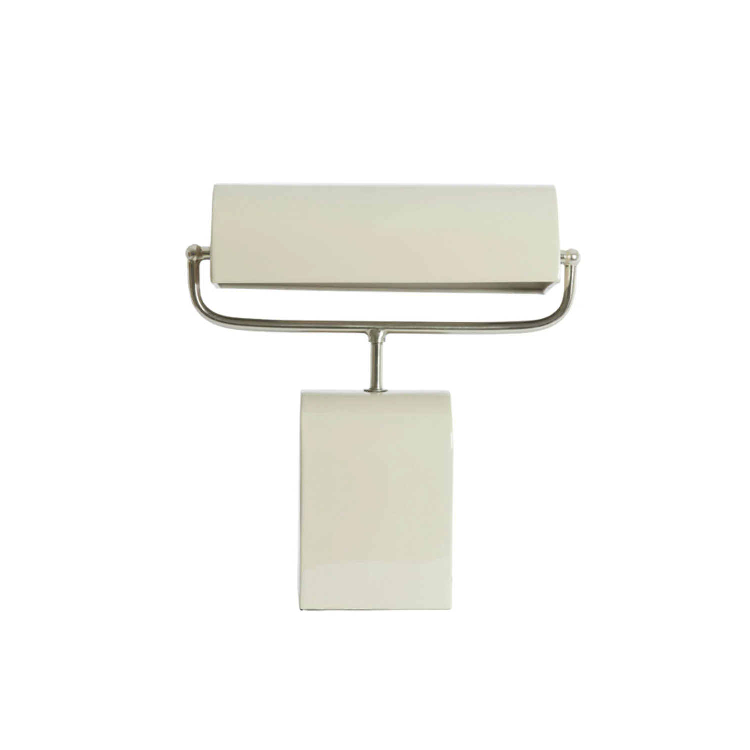 Lámpara de mesa crema con níquel satinado y aire retro Light & Living Cardona
