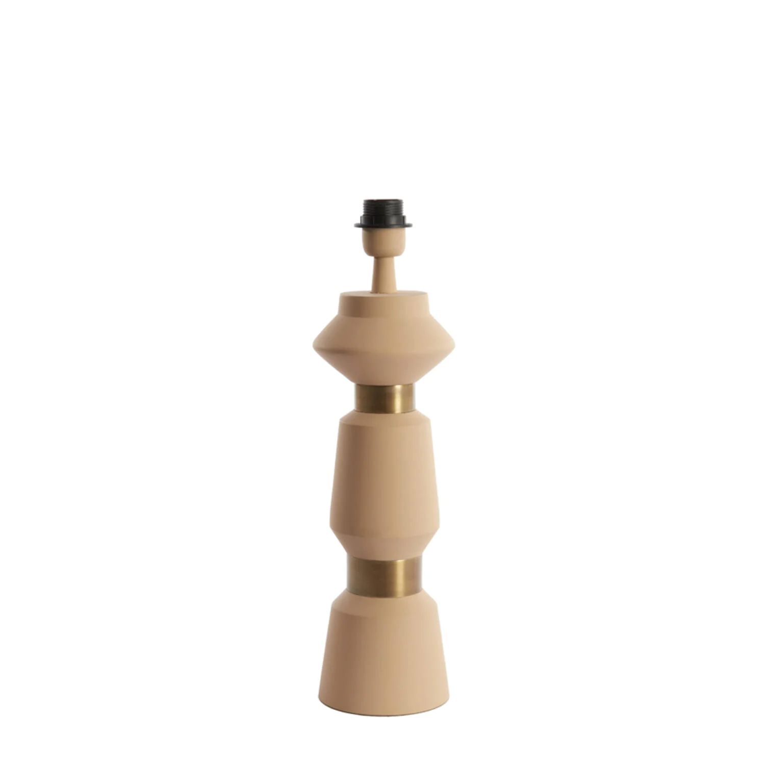 Base de lámpara metálica en beige y bronce antiguo Light & Living ILVAR