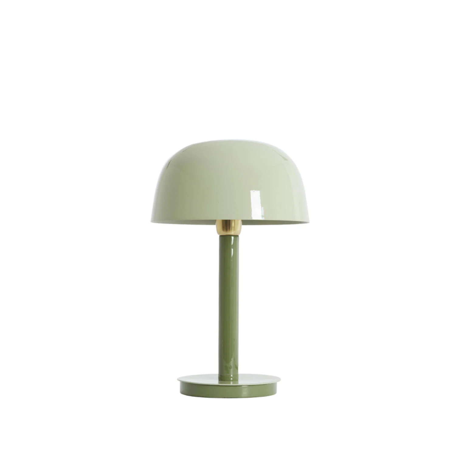Lámpara de mesa retro verde oliva y verde claro toque alegre Light & Living Marivet