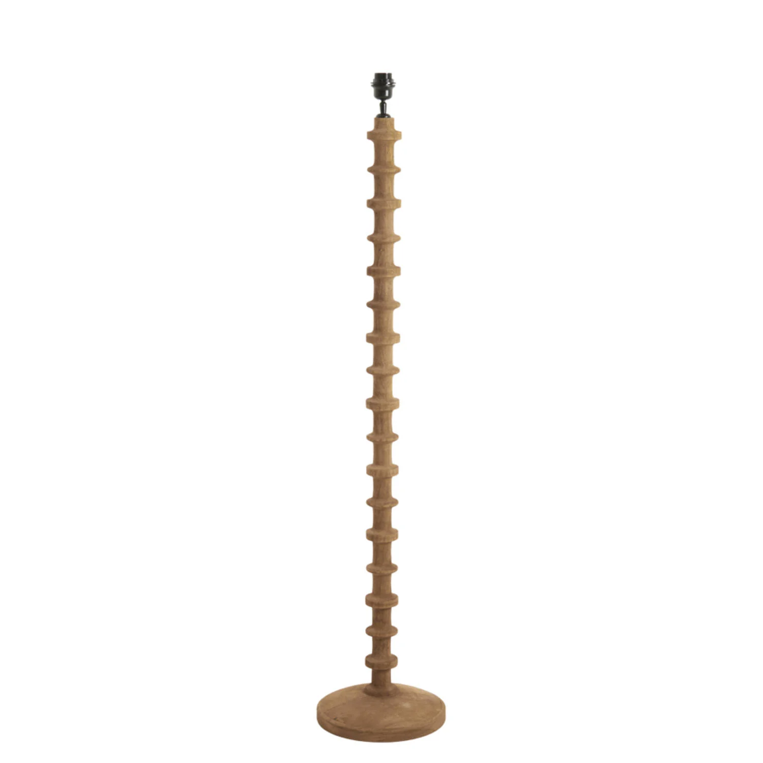 Lámpara de pie madera mate marrón grisáceo Light & Living Cecily