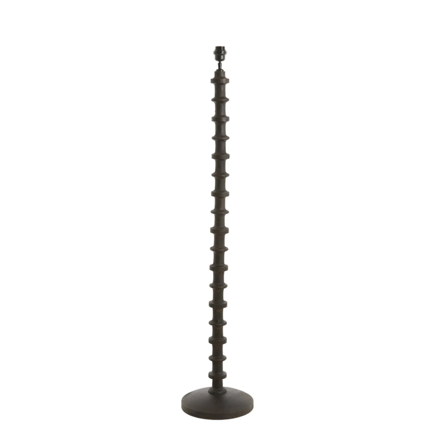 Lámpara de pie en madera marrón rojizo oscuro Light & Living Cecily