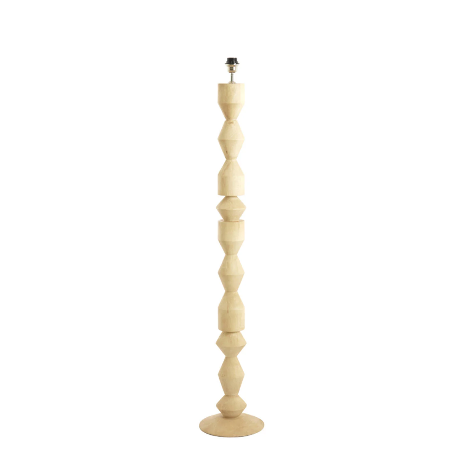 Lámpara de pie madera natural con estilo escandinavo Light & Living Edie