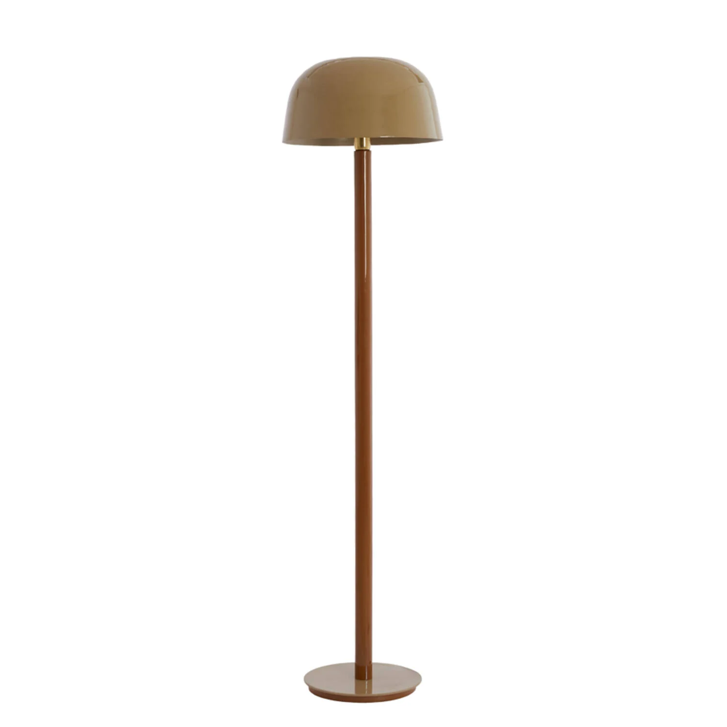 Lámpara de pie retro arena marrón pantalla cúpula Light & Living Marivet