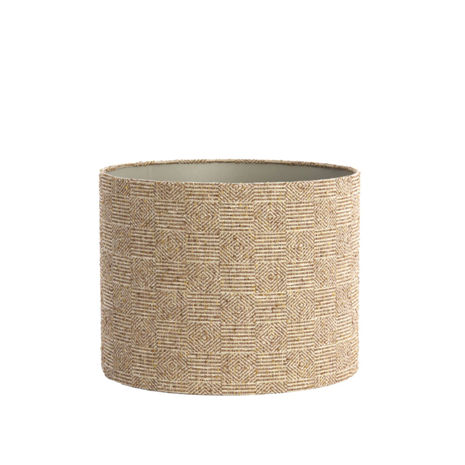 Pantalla cilíndrica textil marrón Light & Living RAVI