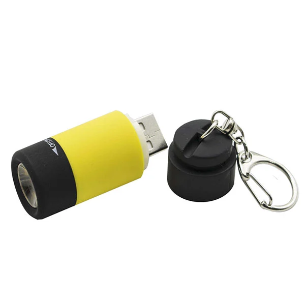 Linterna LED Mini USB IP65 (Pilas AA Incluidas)