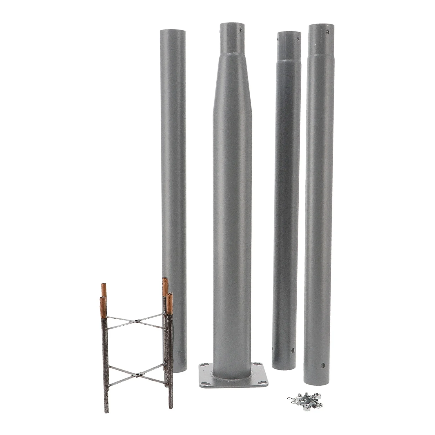 Columna para Farola 3,7m Desmontable Gris