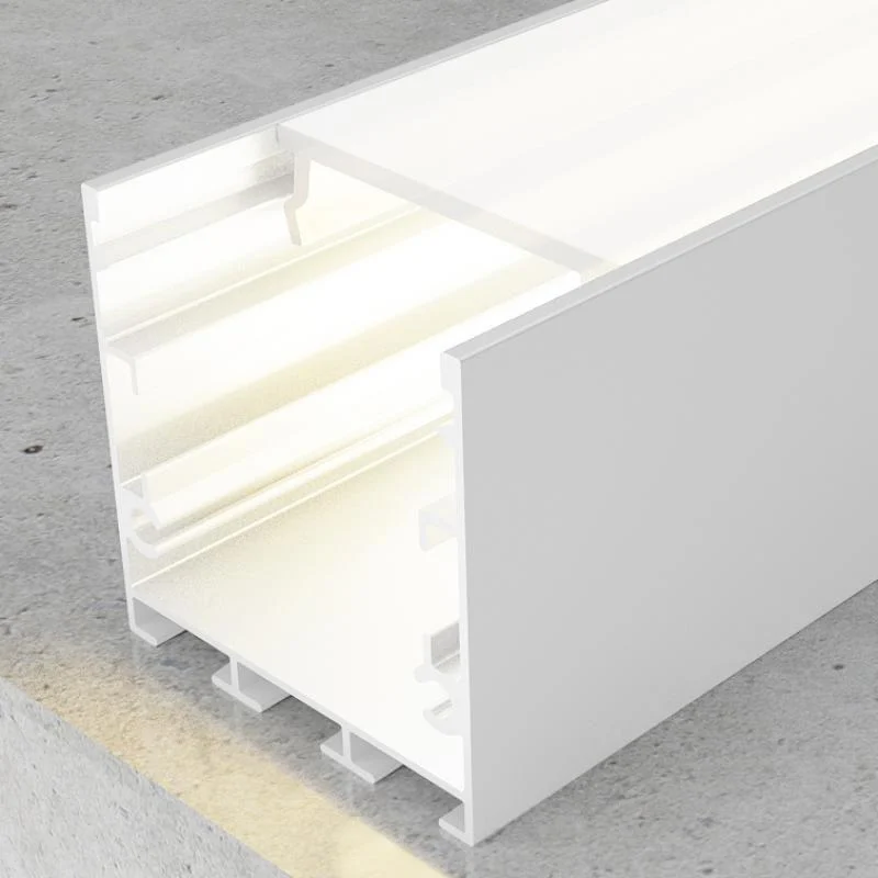 Perfil de Aluminio Fate Lacado Blanco 12V/24V/220V 2 Metros – Opcional colgante