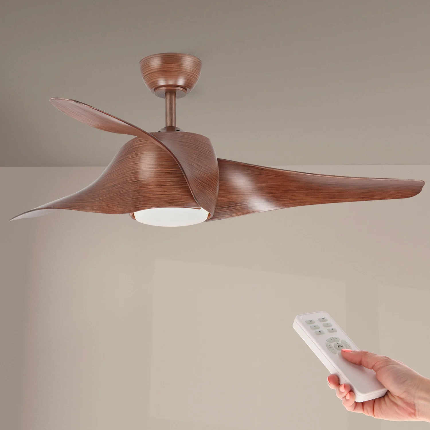 Reacondicionado – Ventilador de Techo LED DC Madera Fanton 3000+4000+5500 con Mando a Distancia Verano / Invierno
