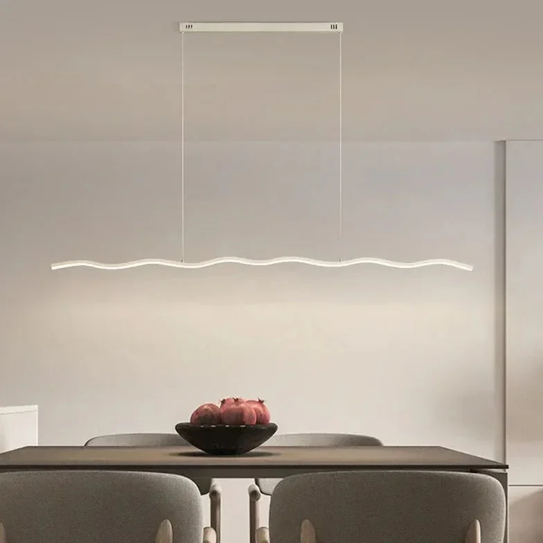 Lampara colgante lineal led diseño moderno y creativo