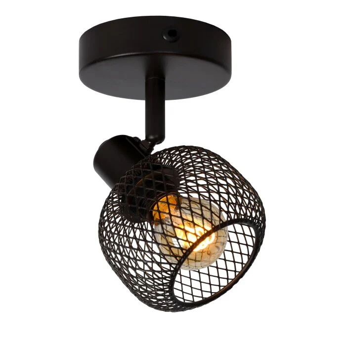 Lucide MAREN Aplique Negro, 1 luz