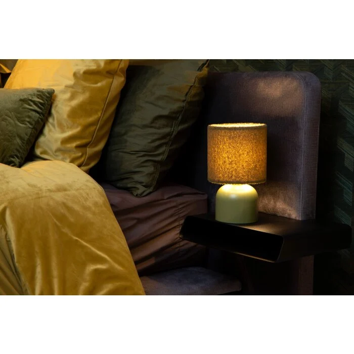 Lucide WOOLLY Lámpara de mesa Verde, 1 luz