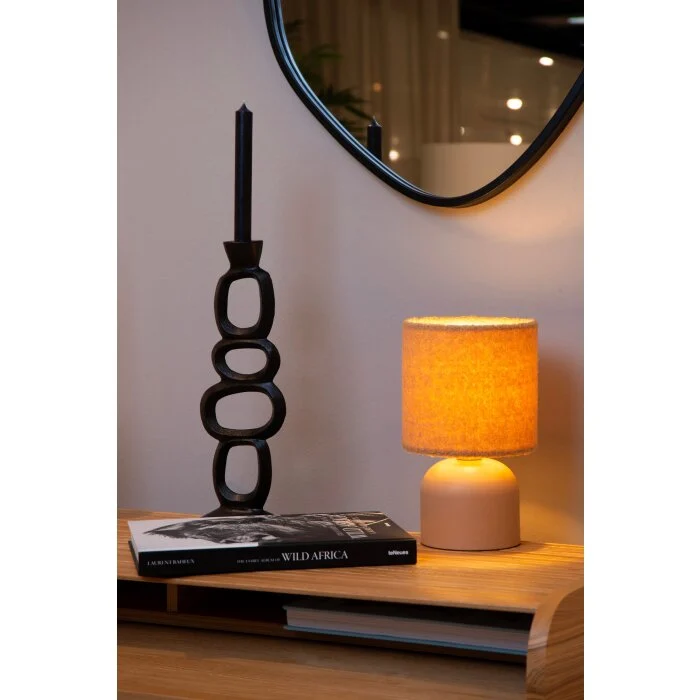 Lucide WOOLLY Lámpara de mesa Amarillo, 1 luz
