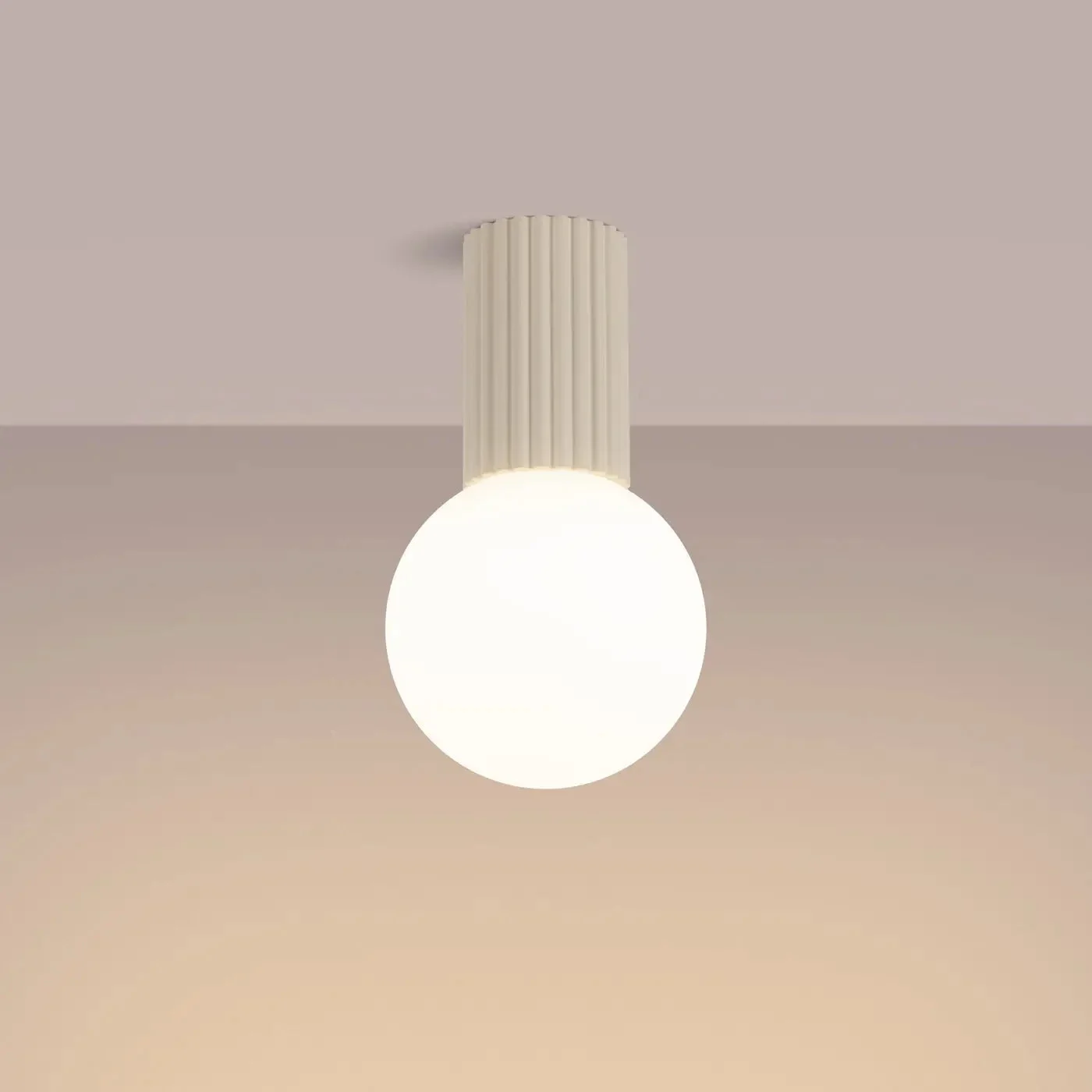 Lámpara de techo HALO beige IP44